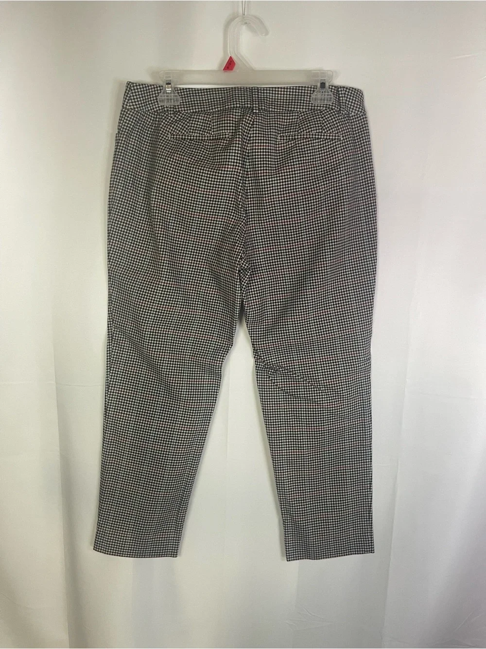 Talbots Black and White Cropped Houndstooth Ankle Pants - Picture 7 of 8